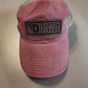 Dayton Flyers Pink And Gold Mesh Baseball Cap
